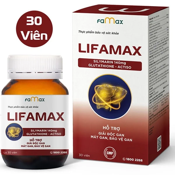 Giải độc gan Lifamax hộp 30 viên