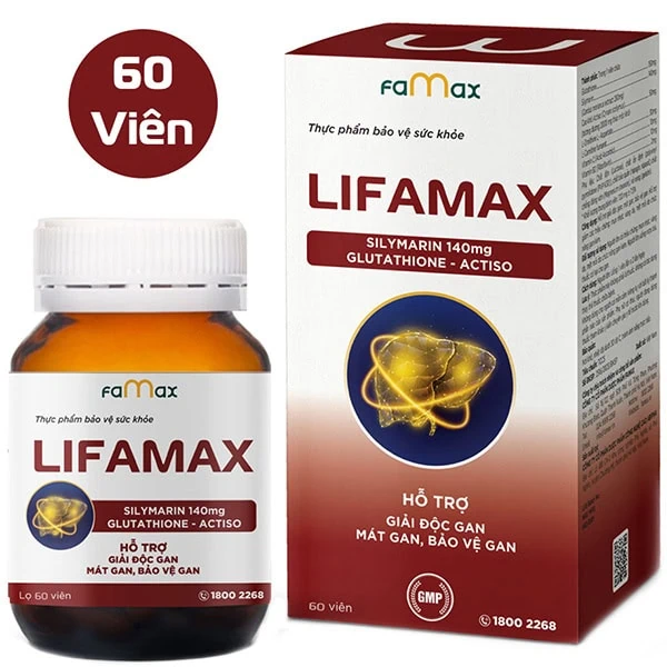 Giải độc gan Lifamax hộp 60 viên