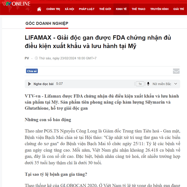 Lifamax Bao Vtv News