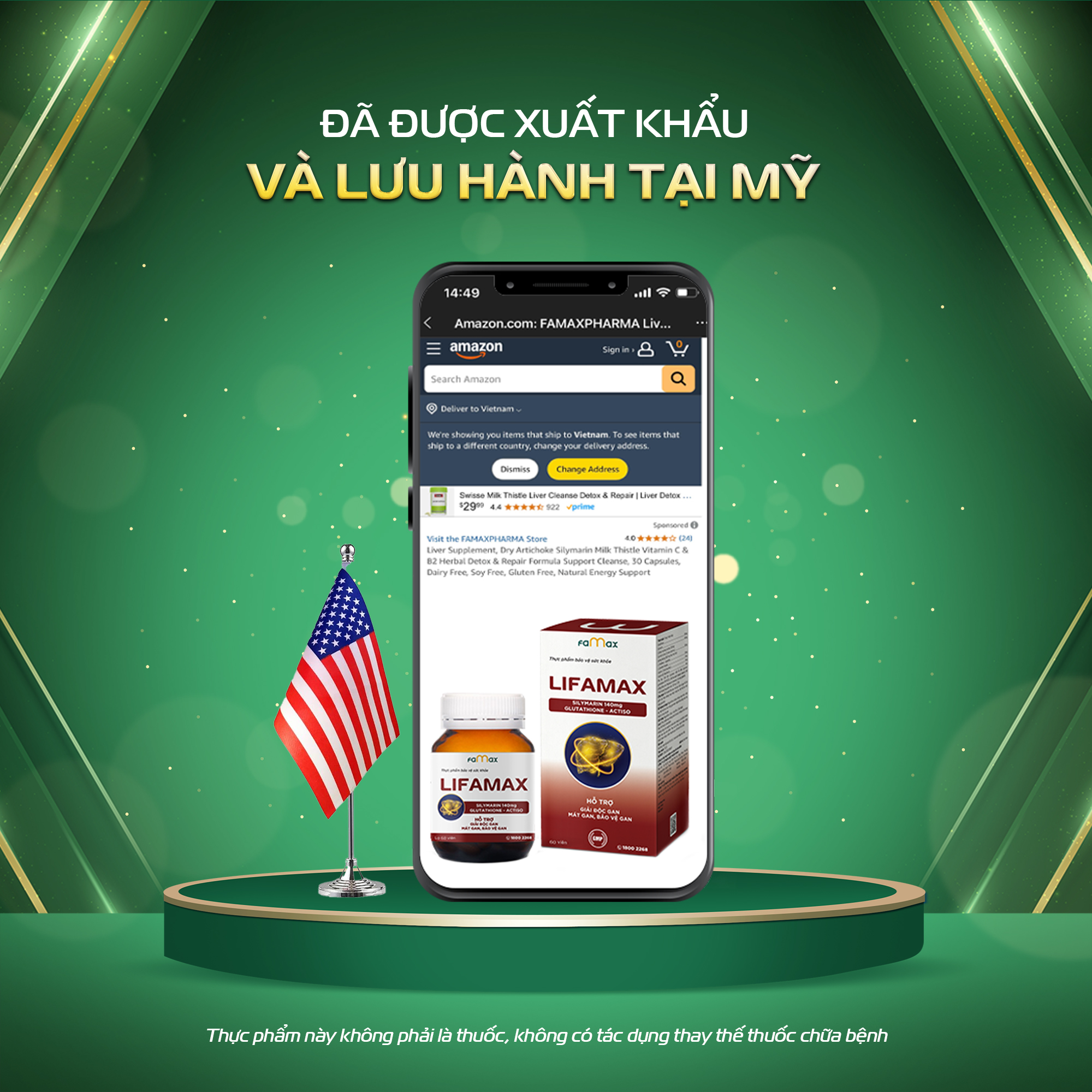 TRẢI QUA QUÁ TRÌNH THẨM ĐỊNH KHẮT KHE VỚI HÀNG NGHÌN TIÊU CHÍ ĐÁNH GIÁ, GIẢI ĐỘC GAN LIFAMAX - ĐÃ TỰ HÀO GHI DANH VÀO TOP "SẢN PHẨM CHẤT LƯỢNG HÀNG ĐẦU CHÂU Á NĂM 2024" VÀO NGÀY 22/06/2024 Fda 002